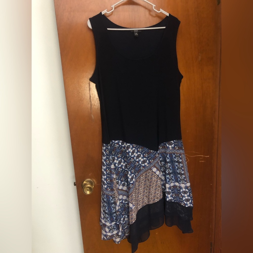 MSK dress. Navy blue.